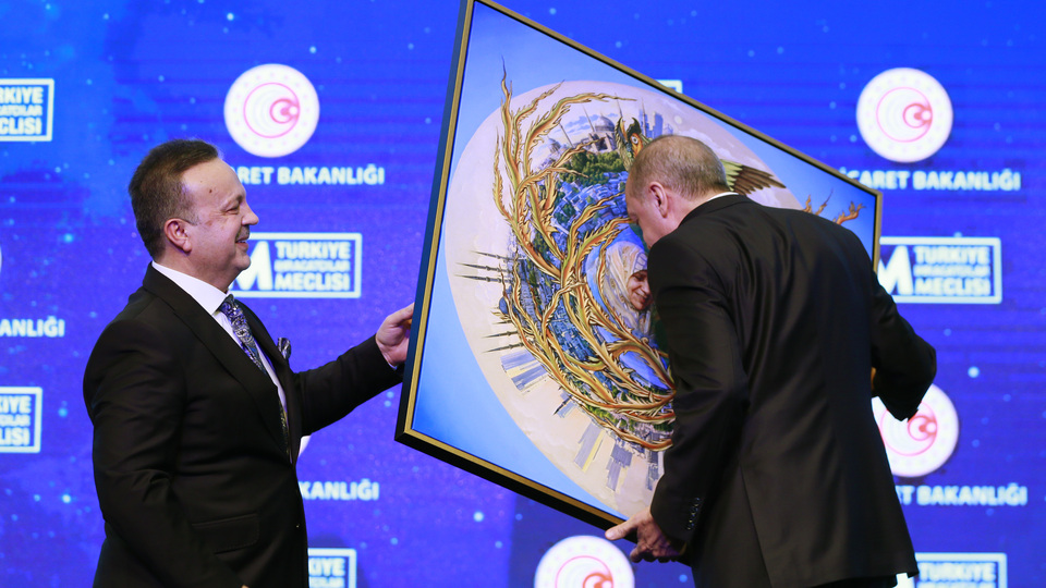 Erdoğan'a duygulandıran hediye