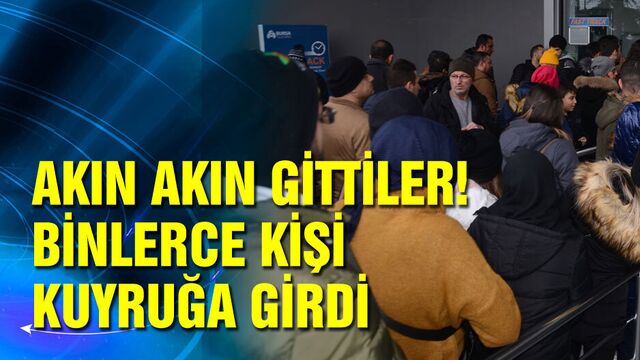 Uludağ'a çıkmak için binlerce kişi kuyruğa girdi