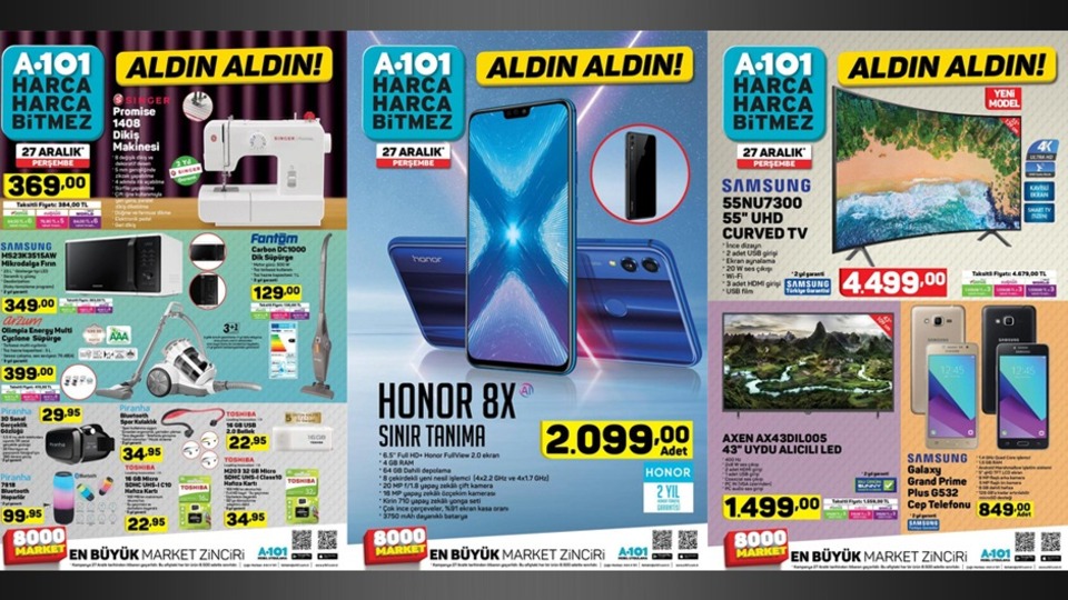 A101 27 Aralık Aktüel ürünler kataloğu yayımlandı!