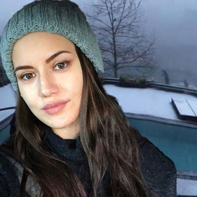 Fahriye'nin kar manzarası!