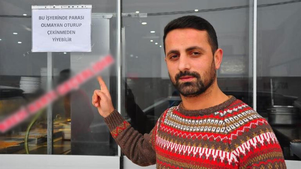 Bu lokantada hesap ödemek yok