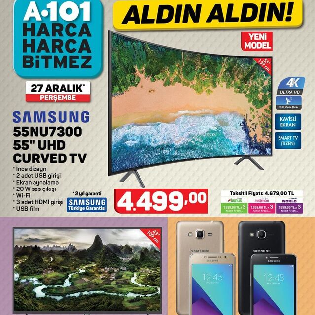 A101 27 Aralık 2018 Aktüel ürünler kataloğu