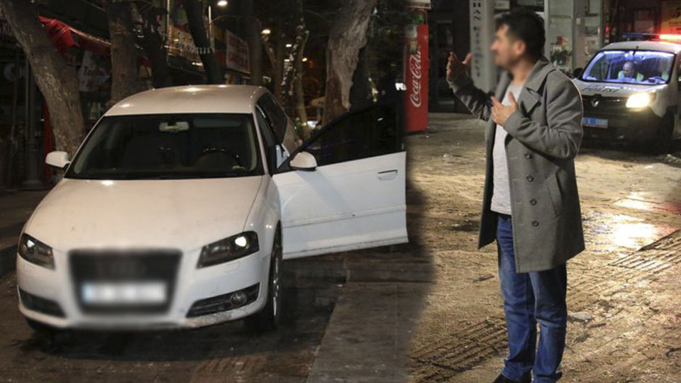 Yer: Ankara... Sokak araç trafiğine kapalı... Polis telsizden tebrik etti