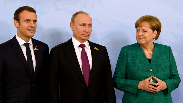 Rusya'dan Merkel ve Macron'a olumsuz yanıt!