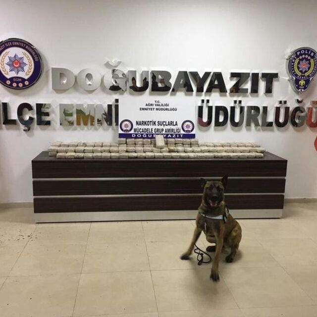 Ağrı'da 103 kilo eroin ele geçirildi!
