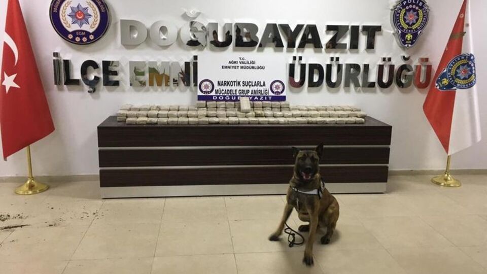Ağrı'da 103 kilo eroin ele geçirildi!