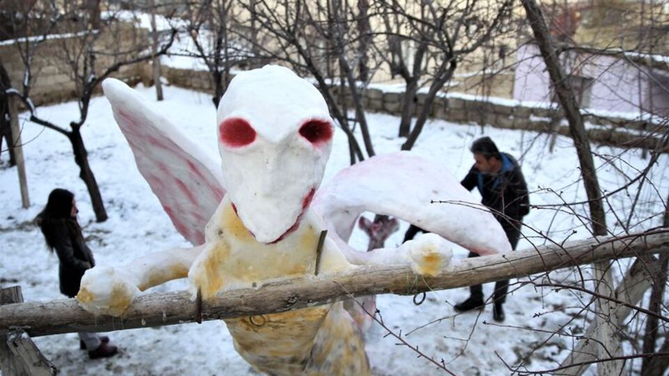 "Kardan canavar" ilgi odağı oldu