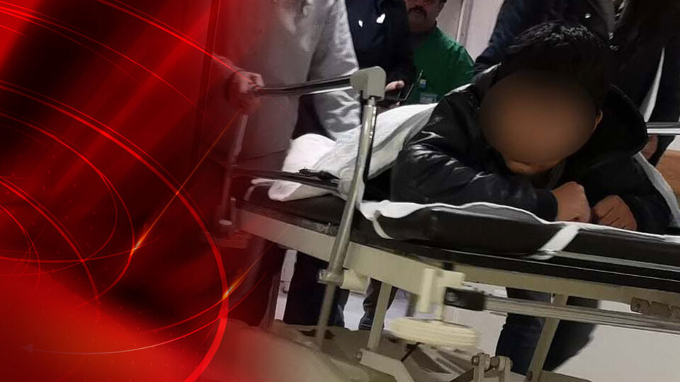 Leğenle kayıyordu, her şey bir anda oldu!