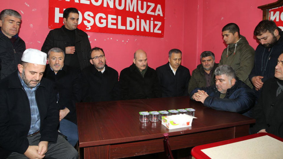 Bakanlar Soylu ve Kasapoğlu'ndan taziye ziyareti