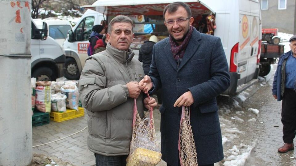 Plastik poşet kullanımını azaltmak için