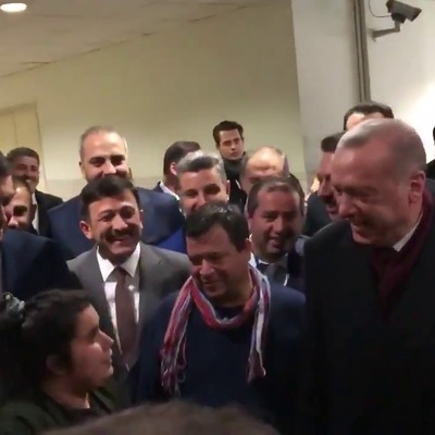 Cumhurbaşkanı Erdoğan'ı gülümseten diyalog