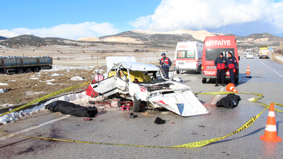 Burdur'da feci kaza! 2 kişi öldü, 1 kişi yaralandı