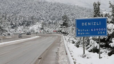 Denizli'de okullara kar tatili!