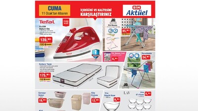 BİM 11 Ocak 2019 aktüel ürünleri