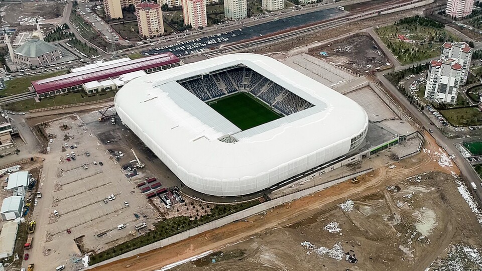 Eryaman Stadı havadan görüntülendi