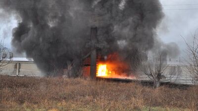 Simav'da sunta fabrikasında yangın