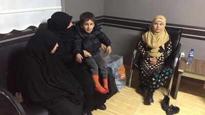 Taşkında mahsur kalan Suriyeli aile kurtarıldı