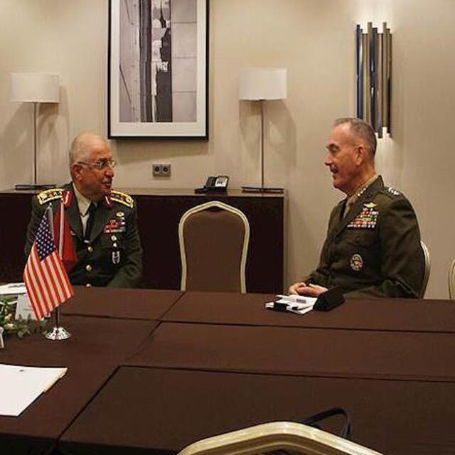 Genelkurmay Başkanı Güler'in ABD'li mevkidaşı Dunford görüşmesi başladı