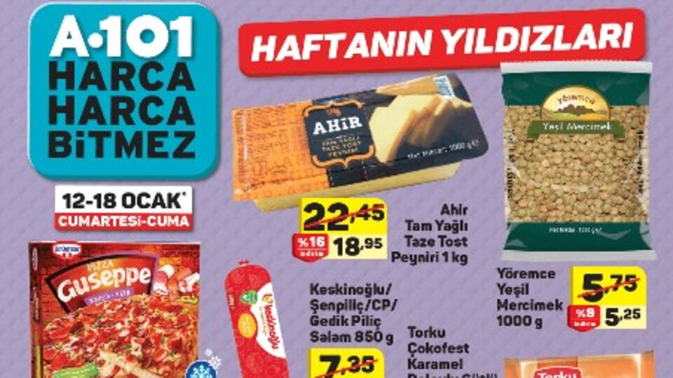 A101 12-18 Ocak 2019 Aktüel ürünler kataloğu