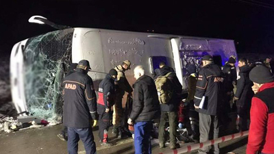 Amasya'da otobüs kazası! Ölü ve yaralılar var