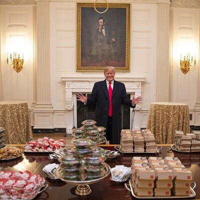 Trump'la alay ettiler: Elimizde hamberder kalmadı!