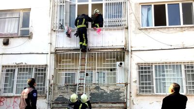 Yangın var diye olay yerine gelen itfaiye ekibi şaşırdı!