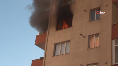 Beylikdüzü'nde 11 katlı apartmanda yangın
