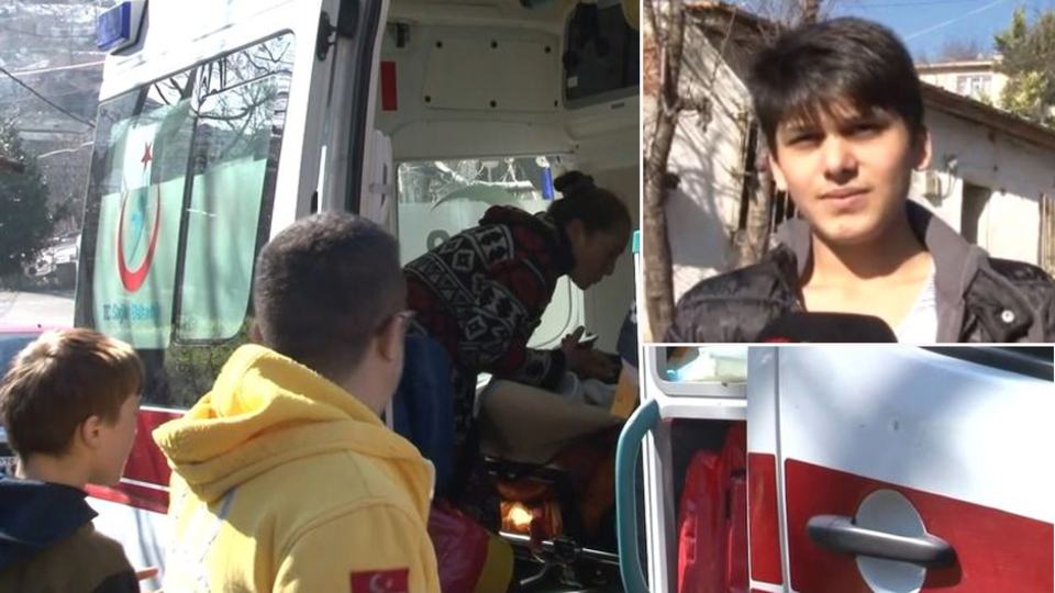 Hasta kadın yerinden kalkamadı! Alevler ise her yanı sardı! Kahraman Batuhan!