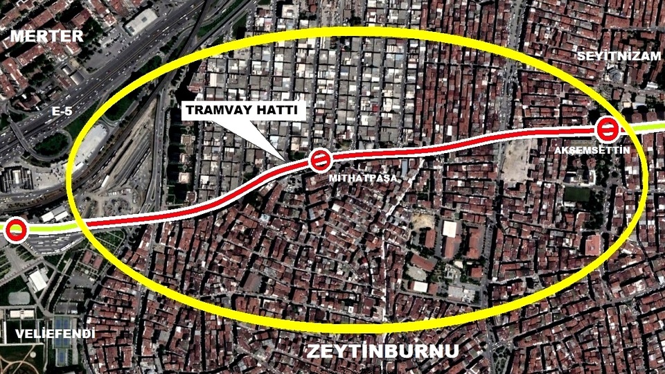 Tramvay çilesine tünelli çözüm