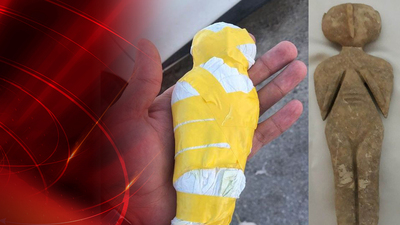 Araç aramasında Kilikya dönemine ait heykel bulundu!