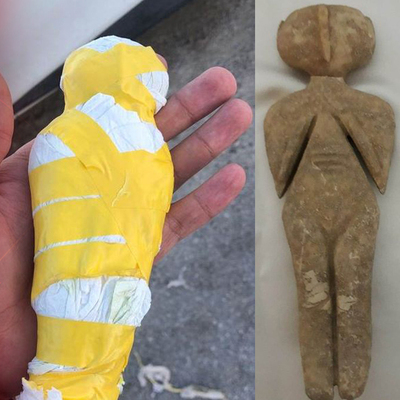 Araç aramasında Kilikya dönemine ait heykel bulundu!