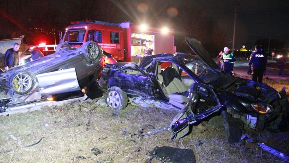 Nişanlı çifti trafik kazası ayırdı