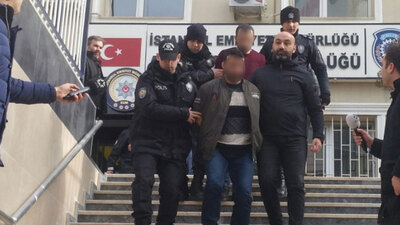 Çarşaf ve kask da gaspçıları kurtaramadı