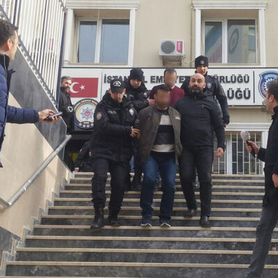 Çarşaf ve kask da gaspçıları kurtaramadı