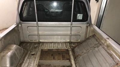 Kamyonetin tabanında bulundu... Tam 62 kilo