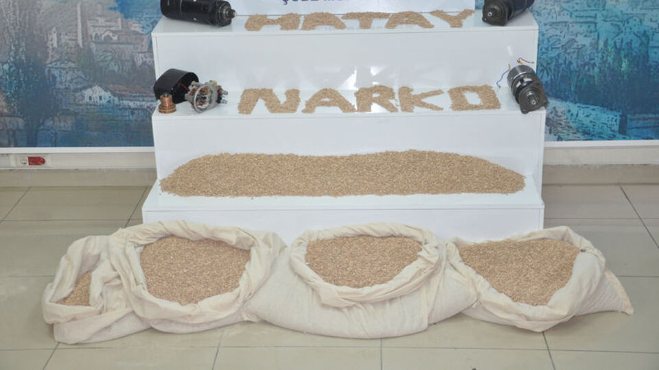 Marş dinamolarından binlerce uyuşturucu hap çıktı