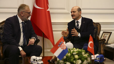 Soylu mevkidaşı ile görüştü