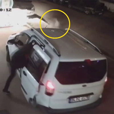 Komşudan kritik müdahale! Hırsızlara turşu bidonu fırlattı