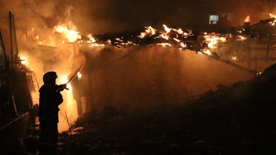 Korkunç! Mahalleli alevleri geçemedi, 5 yavru köpek kurtulamadı