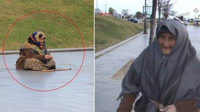 Her sabah ilçeden kent merkezine geliyor! Yaşı 102! 80 yıldır dileniyor!