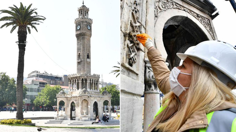 118 yıllık tarihi İzmir Saat Kulesi restore ediliyor!