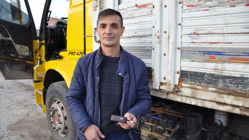 Akü hırsızları nakliyeciyi mucit yaptı
