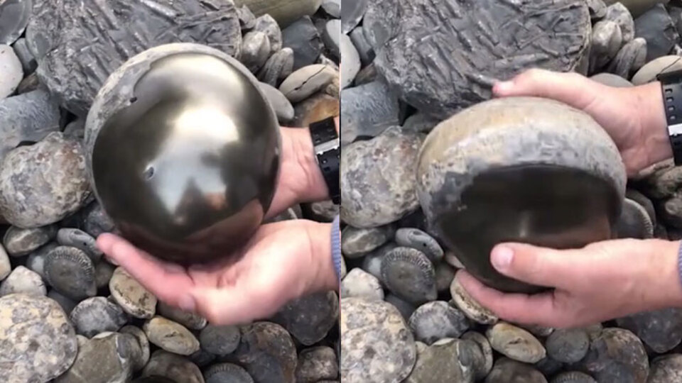 Sahilde yürürken şans eseri buldu!