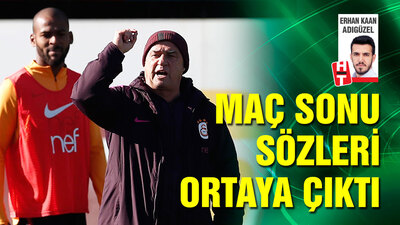 Terim'in maç sonu konuşması ortaya çıktı