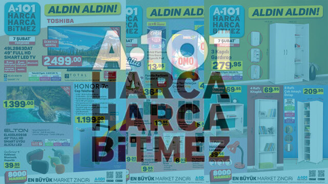 A101 7 Şubat 2019 aktüel ürünler kataloğu