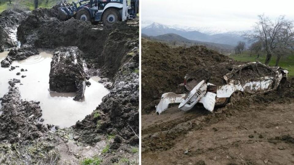 PKK'lı teröristler çalmıştı! Toprağa gömülü bulundu!