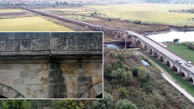 575 yıllık 1306 metre uzunluğundaki tarihi Uzunköprü yıkılıyor!
