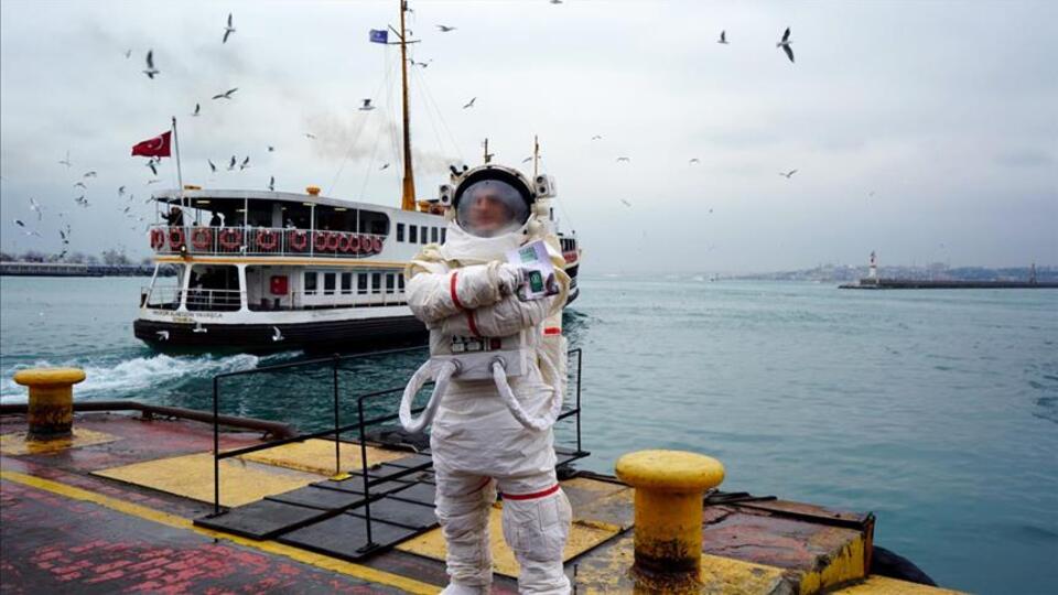 Vatandaşa astronotlu mesaj!