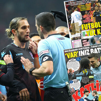 Trabzon yerel basınından hakeme büyük tepki!