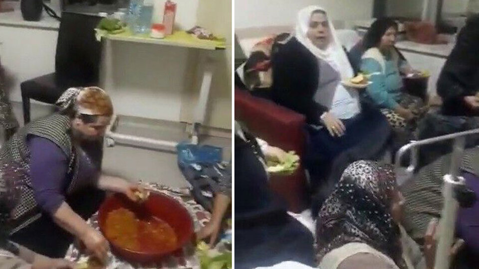 Hastane odasında akılalmaz görüntü! Yapıp, yediler...